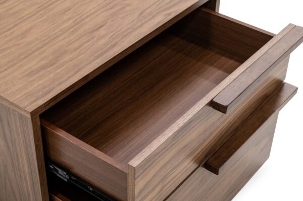 Modrest Amberlie - Modern Walnut Nightstand - Image 2