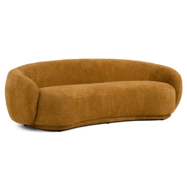 Divani Casa Andrew - Modern Orange Fabric Sofa - Image 4