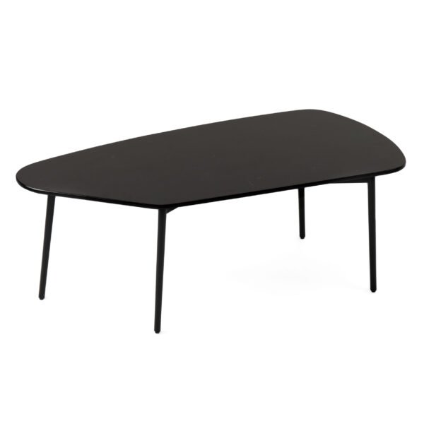 Modrest Andros - Black Marble + Black Metal Coffee Table - Image 3