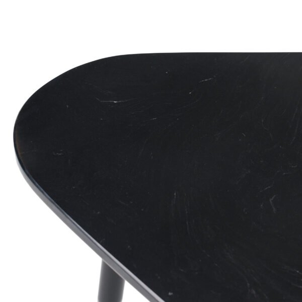 Modrest Andros - Black Marble + Black Metal Coffee Table - Image 5