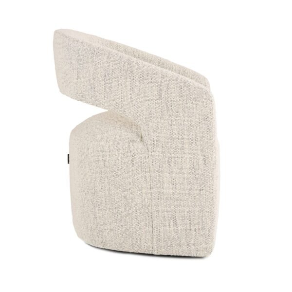 Modrest Angie - Modern Beige Fabric Dining Chair - Image 2