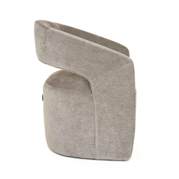 Modrest Angie - Modern Grey Fabric Dining Chair - Image 2