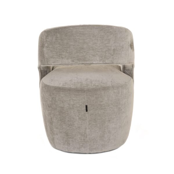 Modrest Angie - Modern Grey Fabric Dining Chair - Image 3