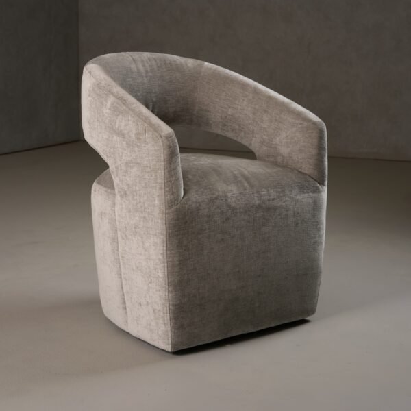 Modrest Angie - Modern Grey Fabric Dining Chair - Image 5