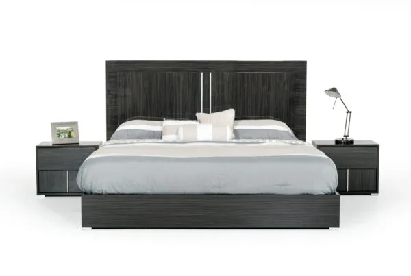 Modrest Ari Italian Modern Grey Nightstand - Image 2