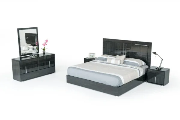 Modrest Ari Italian Modern Grey Nightstand - Image 3