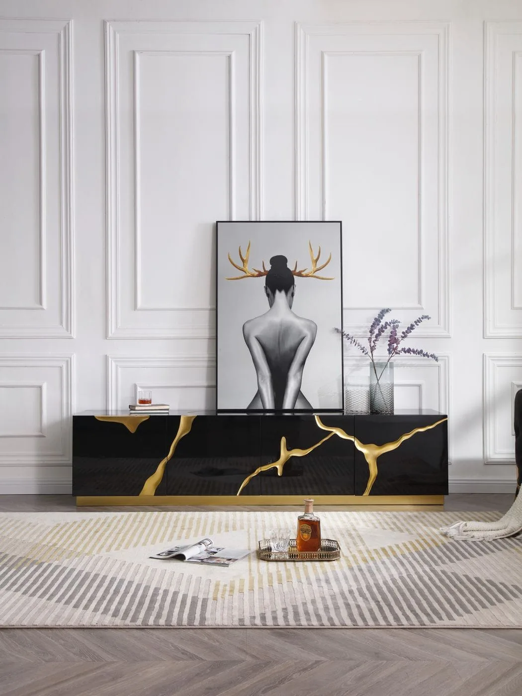 TV Stand: Functional Media Support and Stylish Storage for Modern Homes 4 aspen vgvc 78021 black tv stand 3 - TV Stand