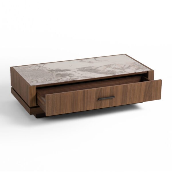 Nova Domus Bailey- Modern Walnut Rectangular Coffee Table - Image 3