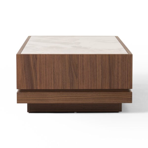 Nova Domus Bailey- Modern Walnut Rectangular Coffee Table - Image 4