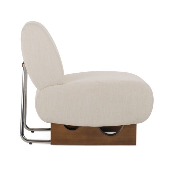 Modrest Barbara Modern Off White Accent Chair - Image 3