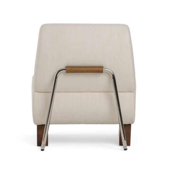 Modrest Barbara Modern Off White Accent Chair - Image 4