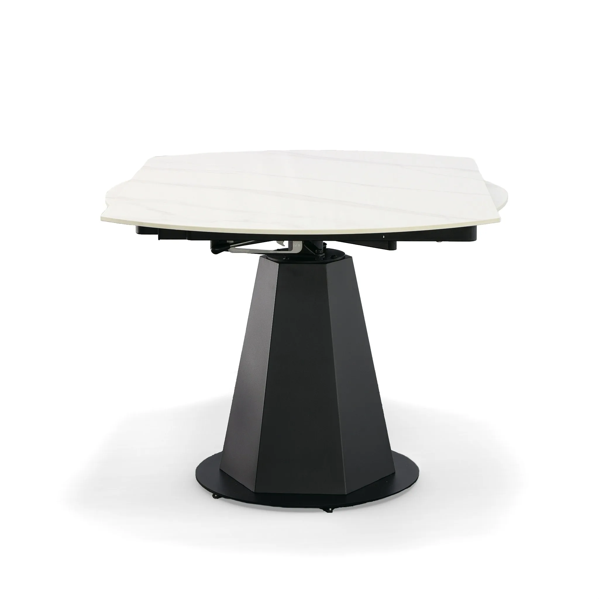 Modrest Barela - Modern Black and White Ceramic Extendable 35.5"/53" Dining Table - Image 4