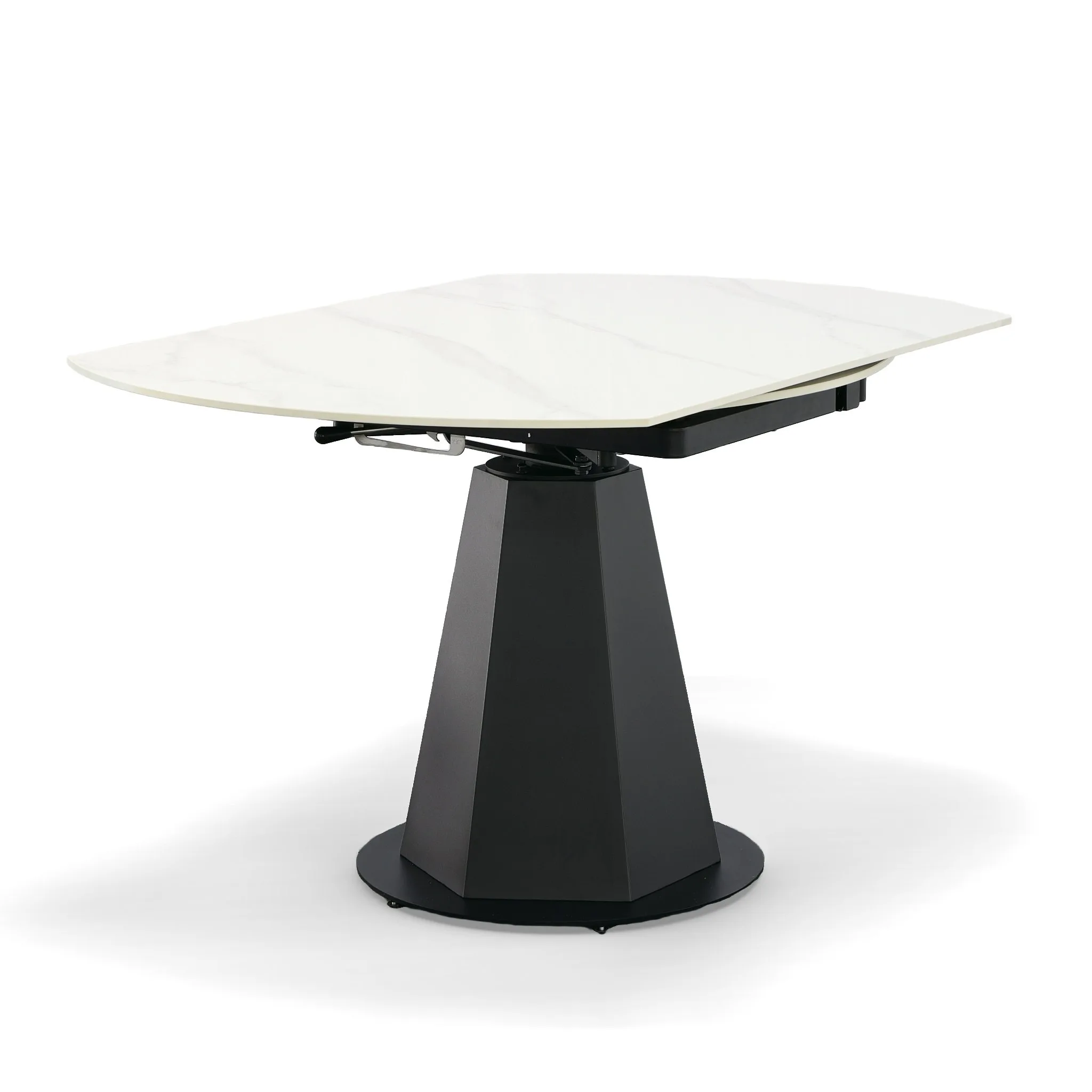 Modrest Barela - Modern Black and White Ceramic Extendable 35.5"/53" Dining Table - Image 5