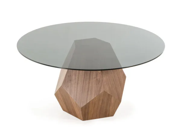 Modrest Rackham Mid-Century Walnut Round Dining Table - Image 2