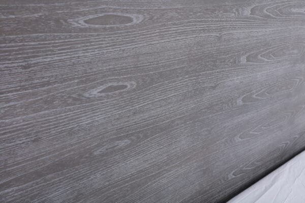 Queen Modrest Charlene Modern Grey Elm & Stainless Steel Bed - Image 5