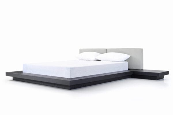 Queen Modrest Opal Modern Wenge & Grey Platform Bed