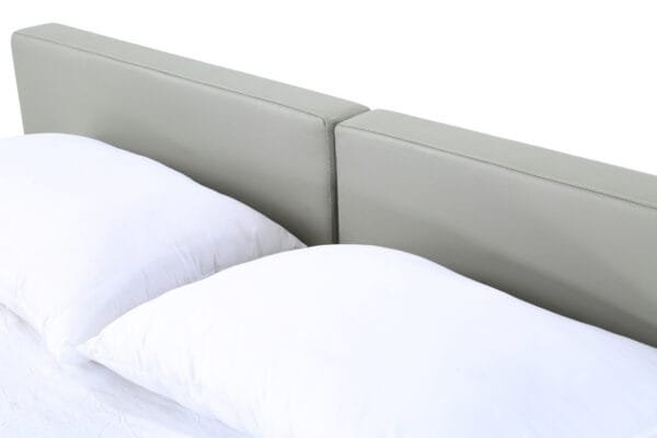 Queen Modrest Opal Modern Wenge & Grey Platform Bed - Image 5