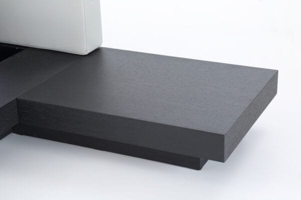 Queen Modrest Opal Modern Wenge & Grey Platform Bed - Image 3