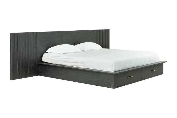 Modrest Manchester- Contemporary Platform Dark Grey Q Bed 1 Modrest Manchester- Contemporary Platform Dark Grey Q Bed
