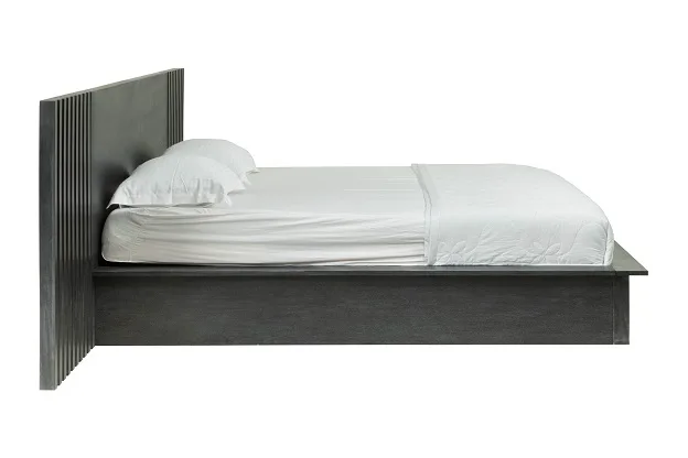Modrest Manchester- Contemporary Platform Dark Grey Q Bed 2 Modrest Manchester- Contemporary Platform Dark Grey Q Bed - Image 2