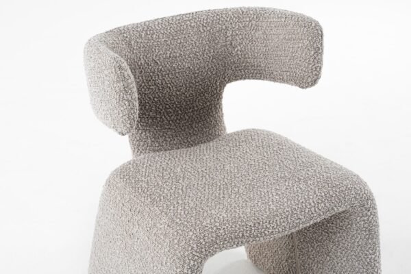 Modrest Bergman - Modern Off-White Fabric Dining Chair - Image 4