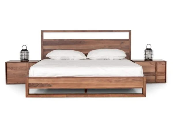 Eastern King Nova Domus Berlin - Modern Walnut Bed