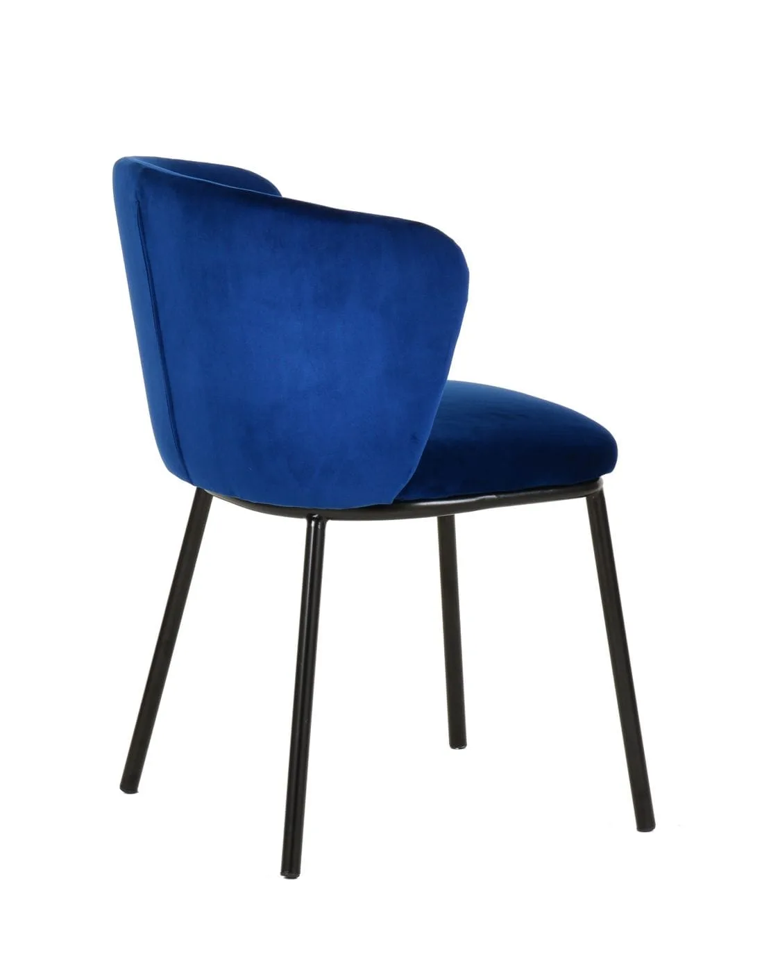 Modrest Bessie - Modern Blue Velvet Dining Chair (Set of 2) - Image 4