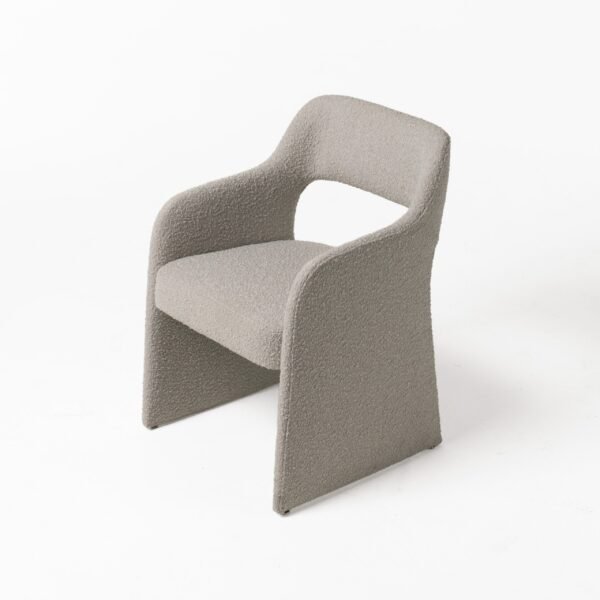 Modrest Bishop - Modern Grey Fabric Dining Chair - Image 2