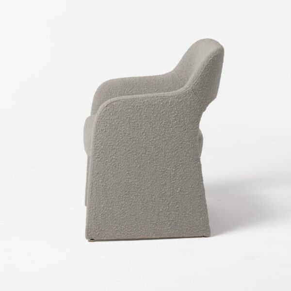 Modrest Bishop - Modern Grey Fabric Dining Chair - Image 3