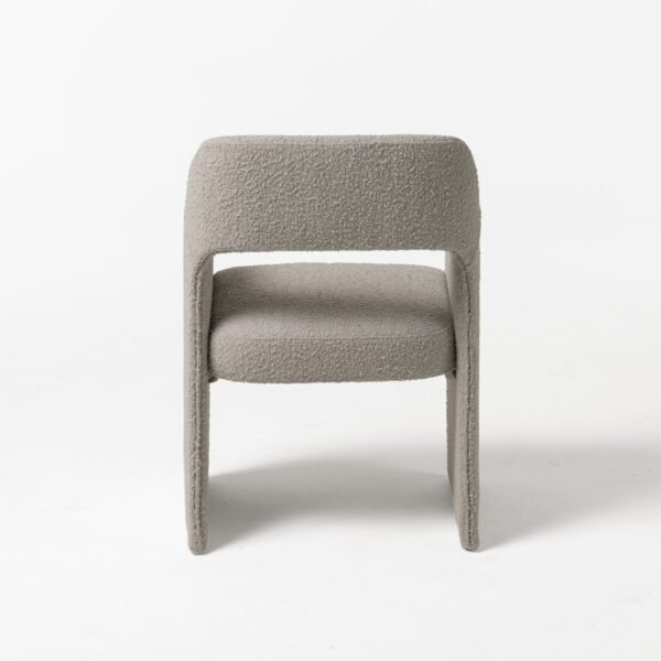 Modrest Bishop - Modern Grey Fabric Dining Chair - Image 4