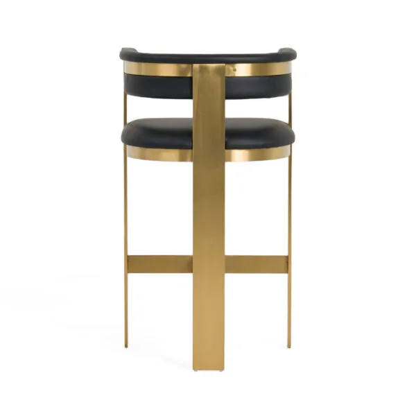 Modrest Boswell - Modern Black + Matte Gold Barstool - Image 4