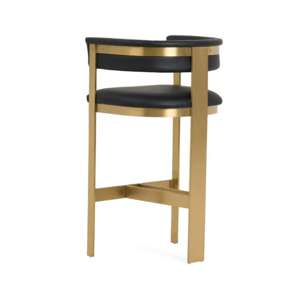 Modrest Boswell - Modern Black + Matte Gold Barstool - Image 5