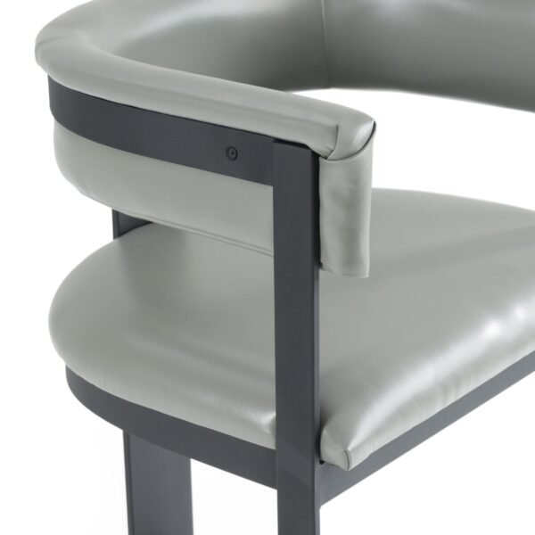 Modrest Boswell - Modern Grey Faux Leather + Black Counter Chair - Image 5