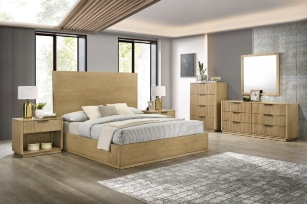 Nova Domus Santa Monica - Modern Natural Oak Bed - Image 3