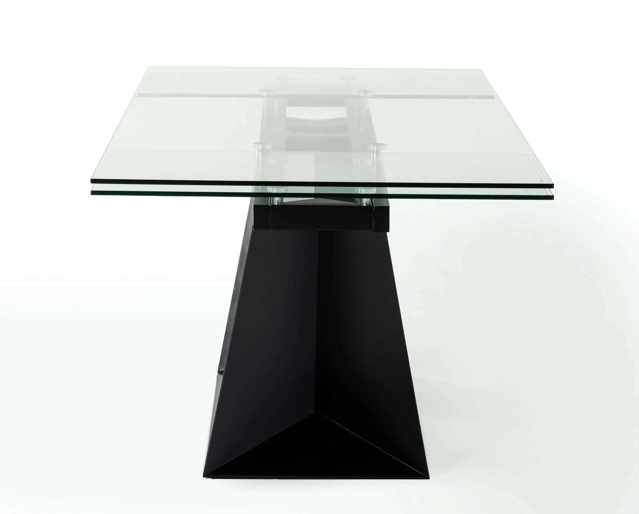 Modrest Bronwin - Modern Black Glass Extendable Dining Table - Image 4