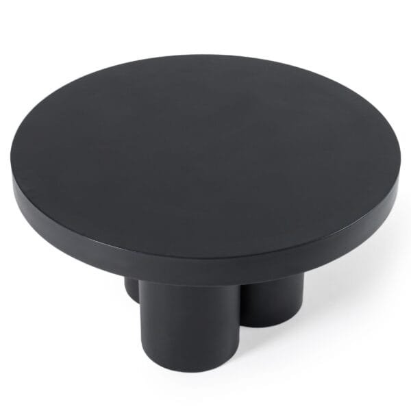 Modrest Bruni - Modern Black Concrete Coffee Table - Image 5