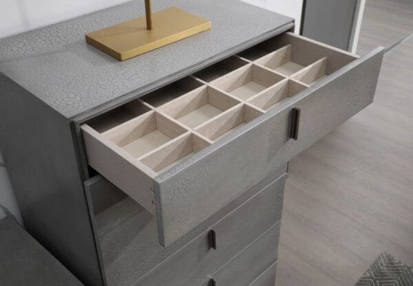 Modrest Buckley - Modern Grey Crackle Chest - Image 2