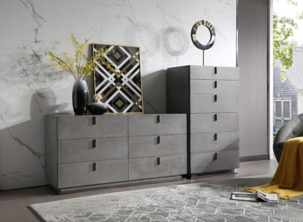 Modrest Buckley - Modern Grey Crackle Chest - Image 3