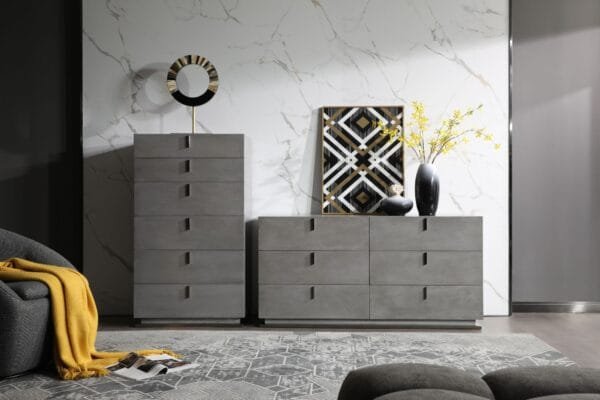 Modrest Buckley - Modern Grey Crackle Chest - Image 4