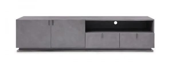 Modrest Buckley - Modern Grey Crackle TV Stand - Image 2