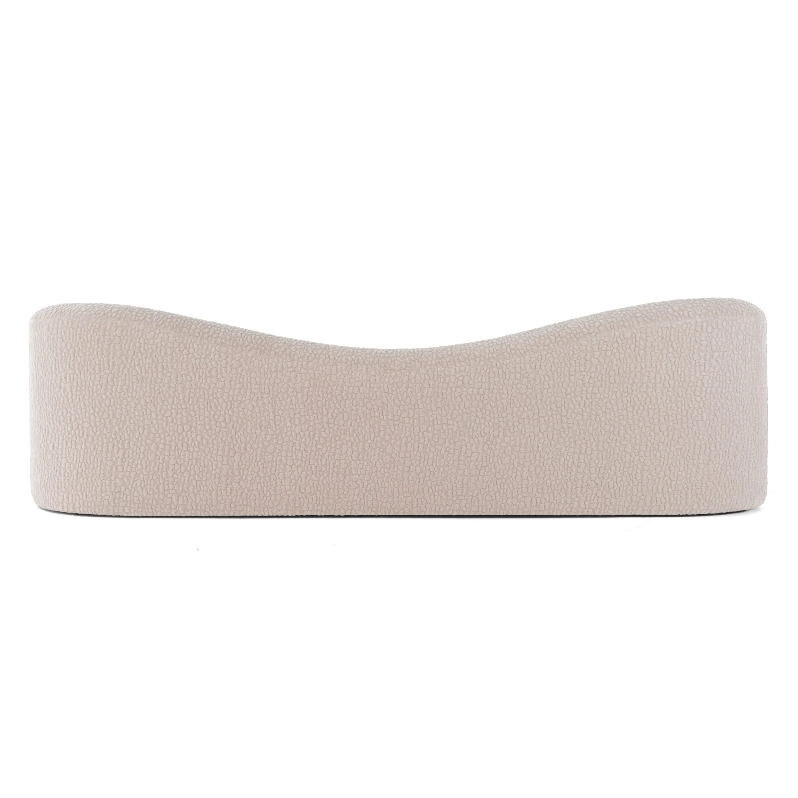 Divani Casa Calico - Contemporary Beige Fabric 3-Seat Sofa - Image 3