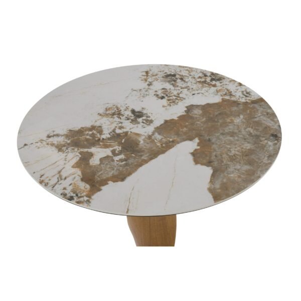 Modrest Calvary - Mid-Century Modern Ceramic + Walnut Bar Table - Image 2