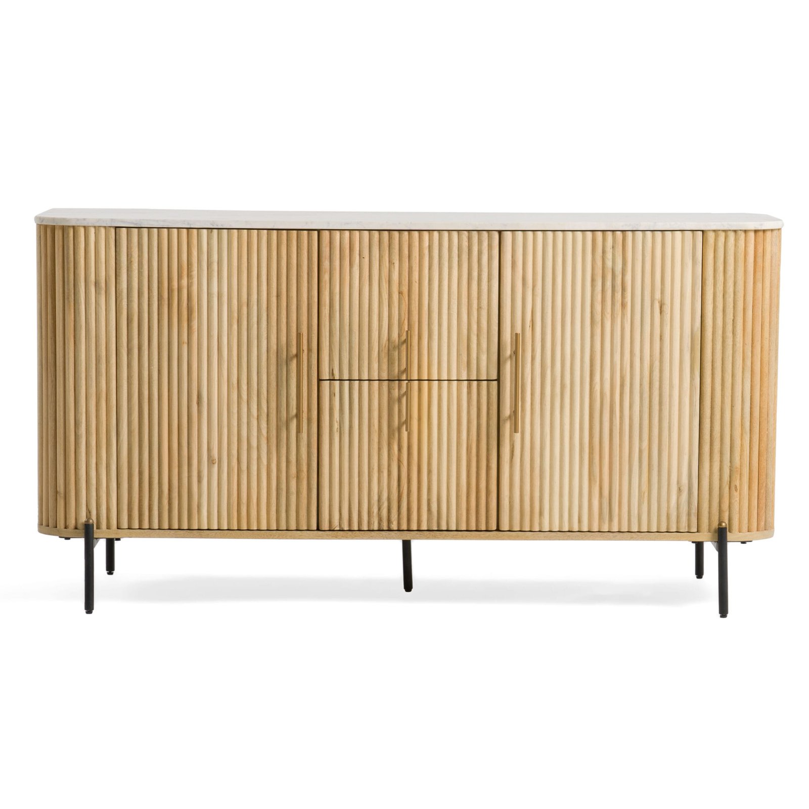 Modrest - Cambridge White Marble & Mango Buffet 1 Modrest - Cambridge White Marble & Mango Buffet