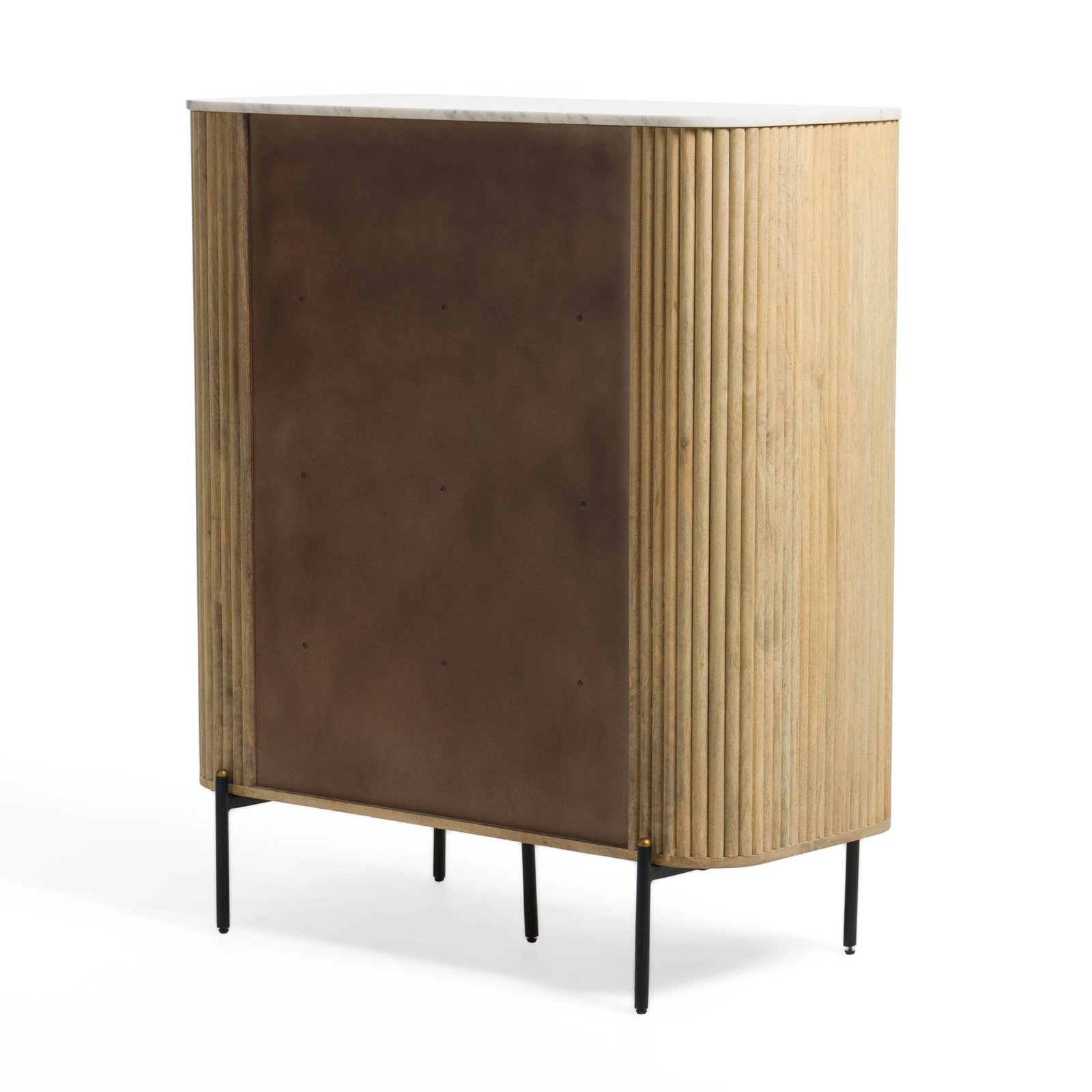Modrest - Cambridge White Marble & Mango Tall Buffet 4 Modrest - Cambridge White Marble & Mango Tall Buffet - Image 4