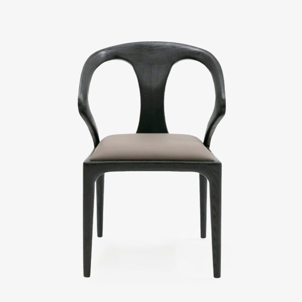 Modrest Campbell - Mid-Century Modern Grey & Black Ash Dining Chair