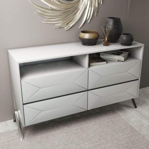 Modrest Candid Modern White Dresser - Image 3