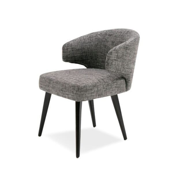 Modrest Carlton Modern Grey Fabric Dining Chair - Image 2