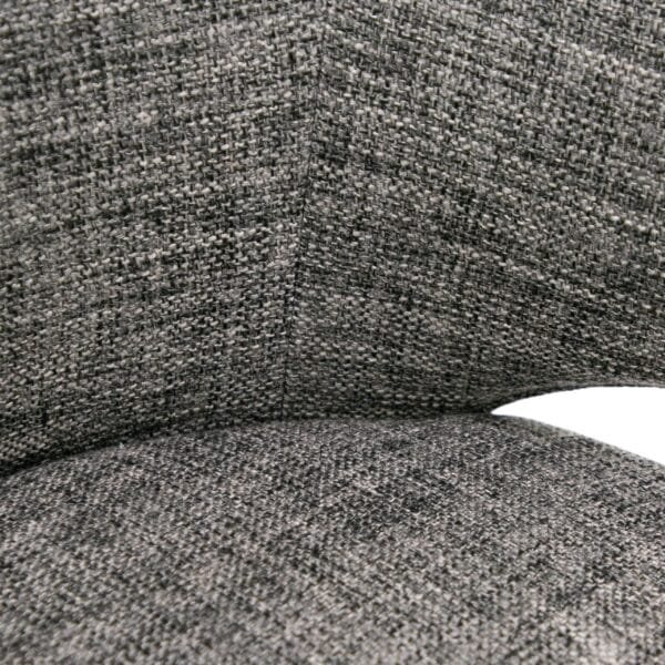 Modrest Carlton Modern Grey Fabric Dining Chair - Image 5
