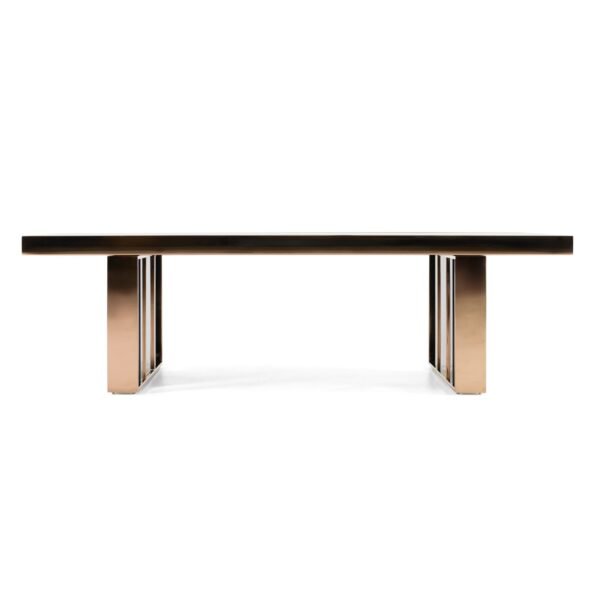 Nova Domus Cartier Modern Black & Rosegold Coffee Table - Image 3