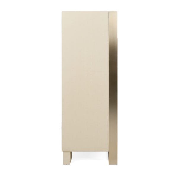 Nova Domus Cartier - Modern Beige Shagreen and Brushed Brass Chest - Image 3